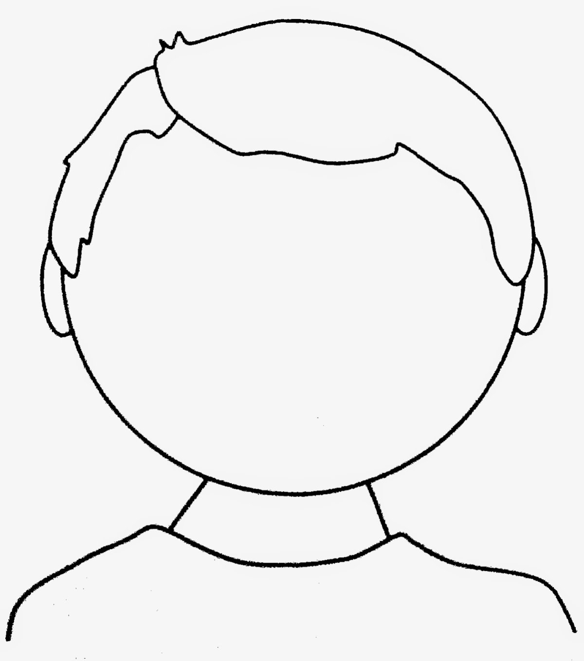 Раскраска дорисуй лицо для детей