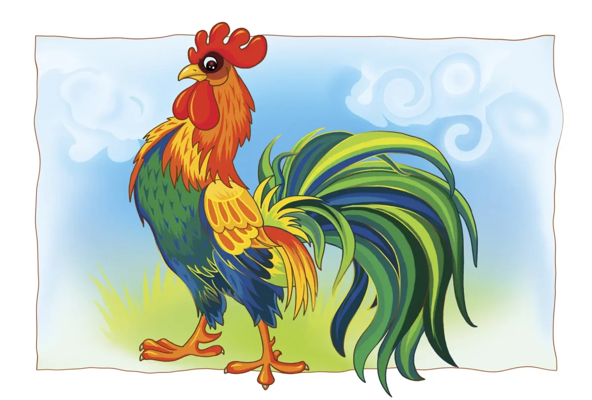 Петух и бобовое зернышко