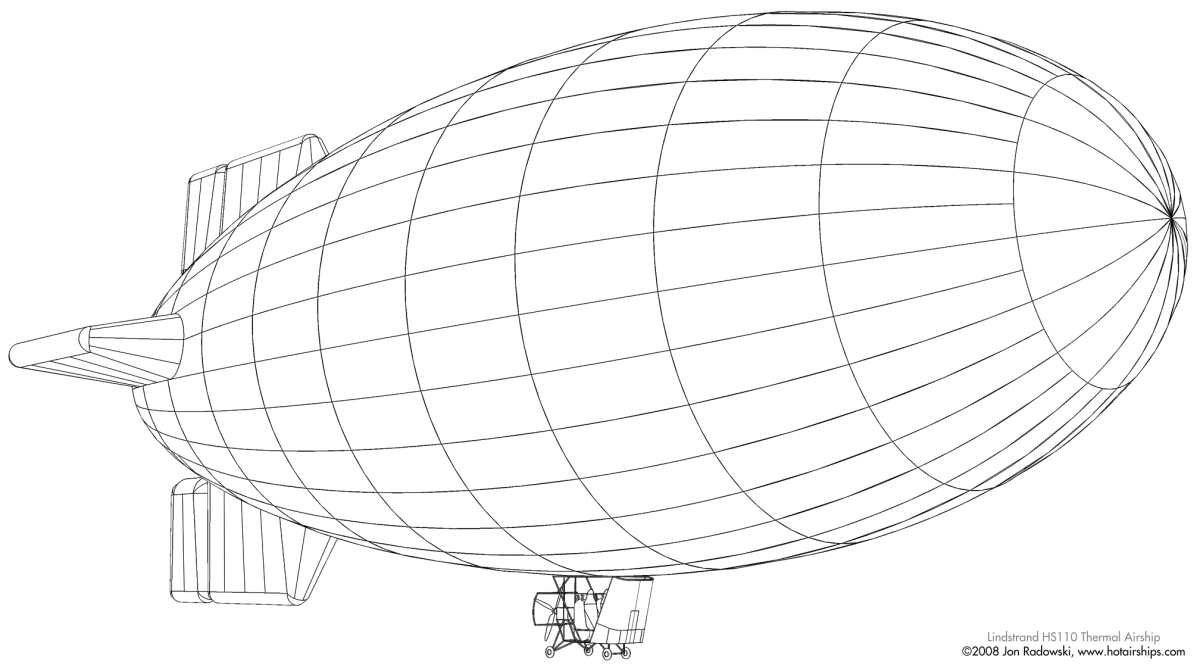 Дирижабль раскраска для детей