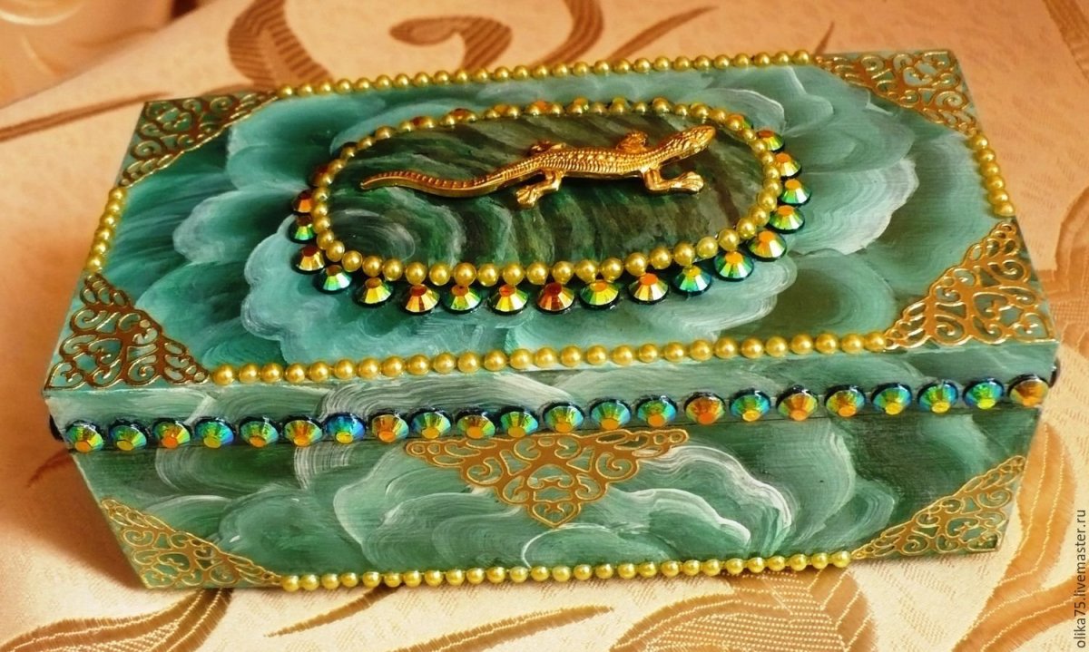 N-aim малахииовая шкатулка