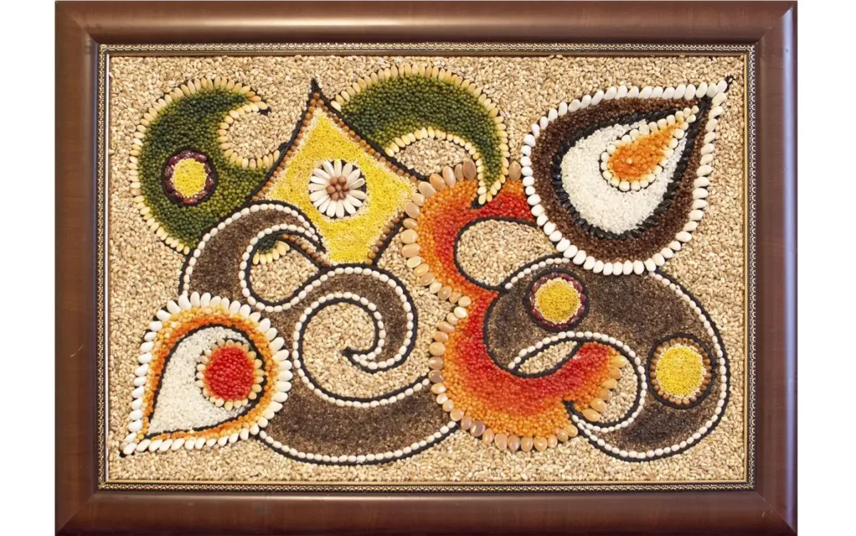 Панно из сыпучих материалов