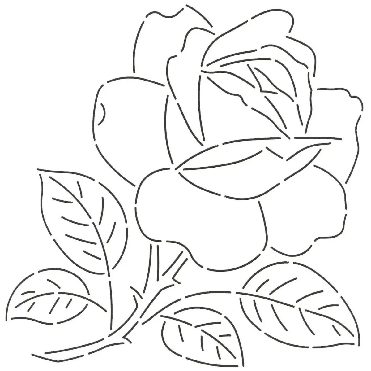 Цветы трафарет для рисования