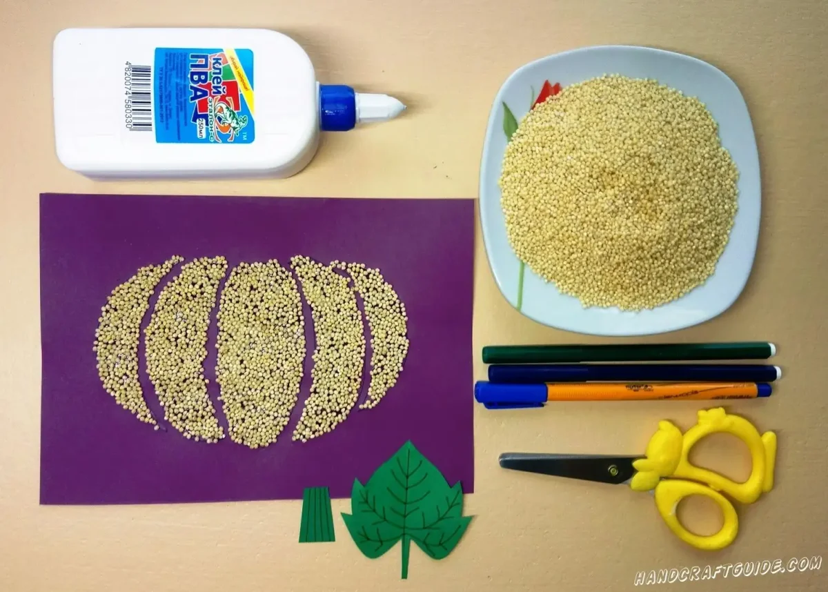 Творчество с крупами для детей