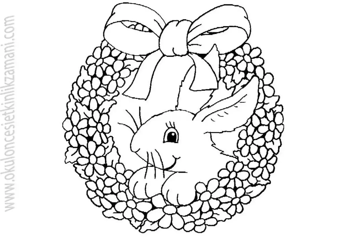 Раскраска антистресс кролик