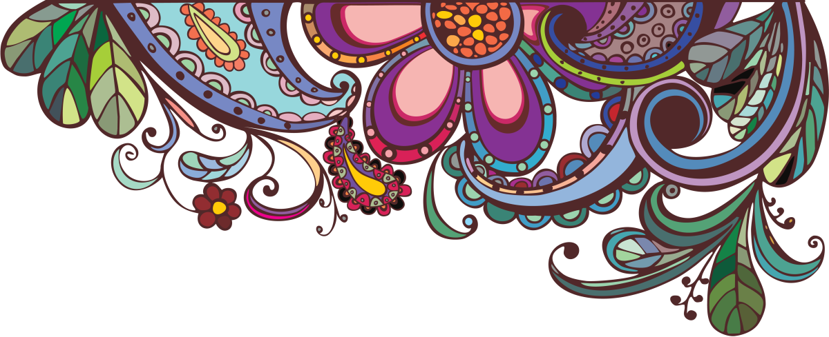 Узоры цветные в одну линию