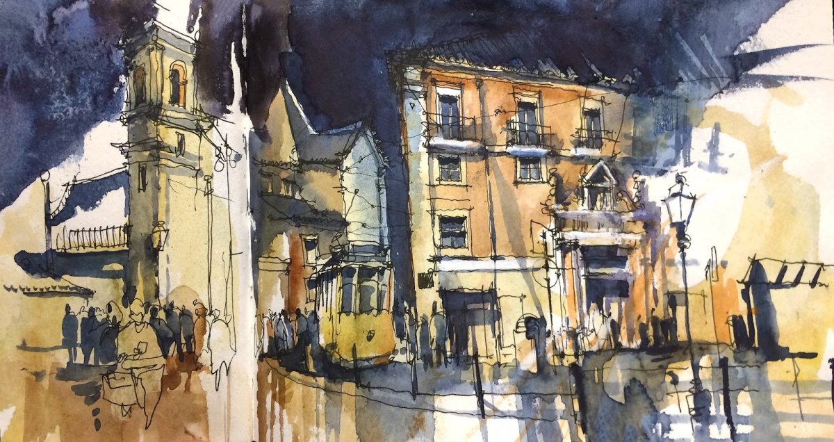 Ночной Лиссабон