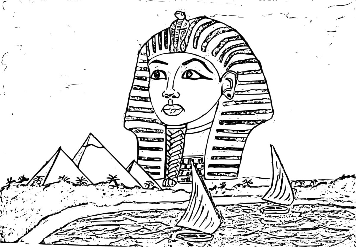 Раскраски древний египет для детей