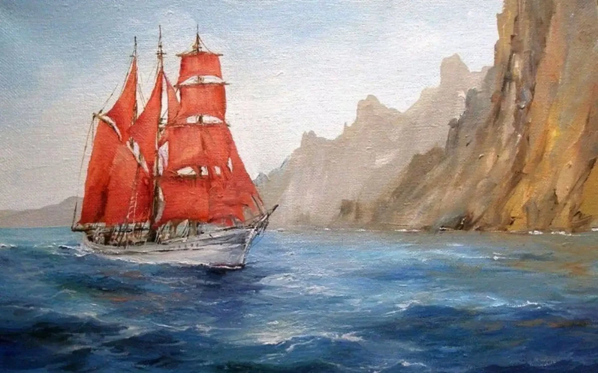 Алые паруса Грин иллюстрации