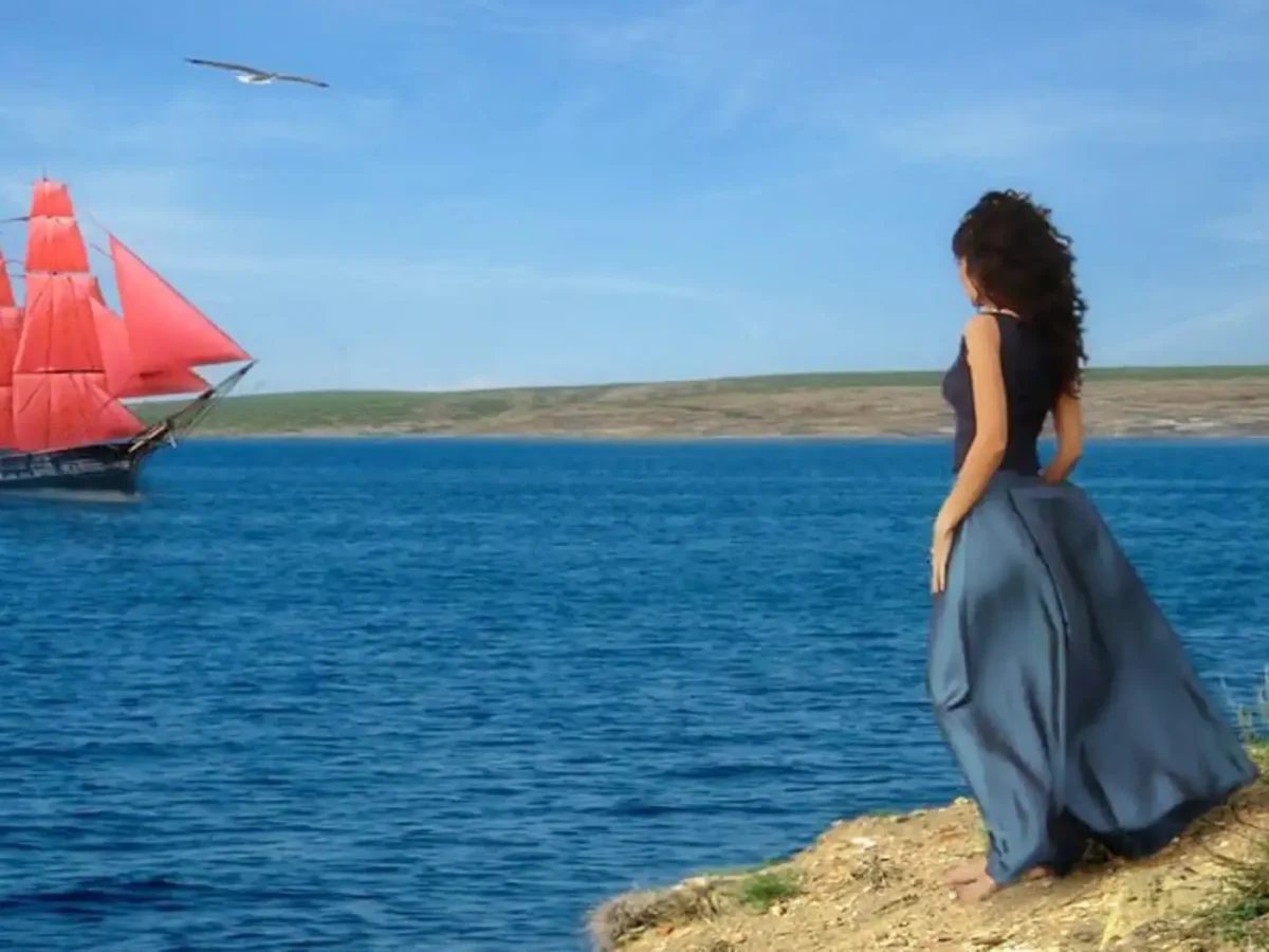 Корабль с алыми парусами и Ассоль