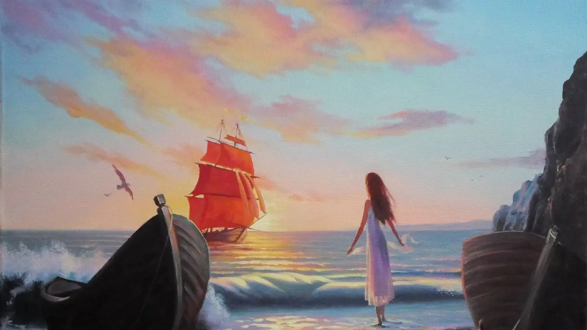 Корабль с алыми парусами и Ассоль