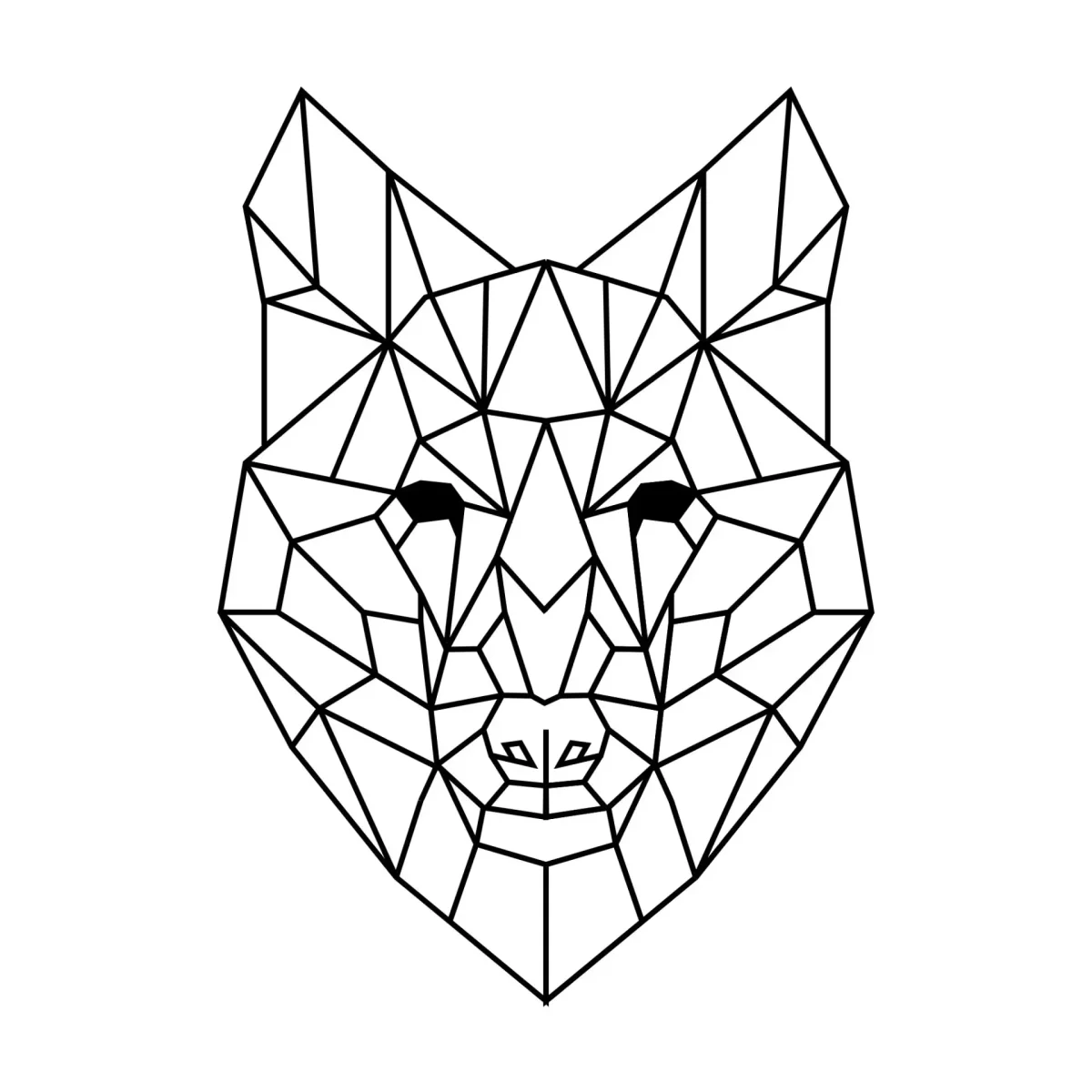 Геометрические животные вектор