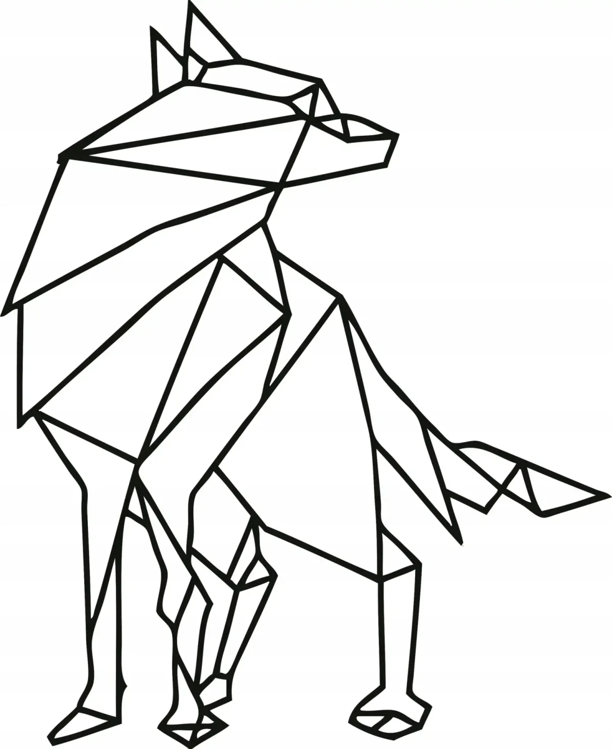 Раскраска оригами