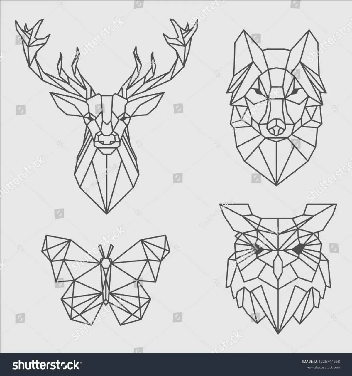 Геометрические животные