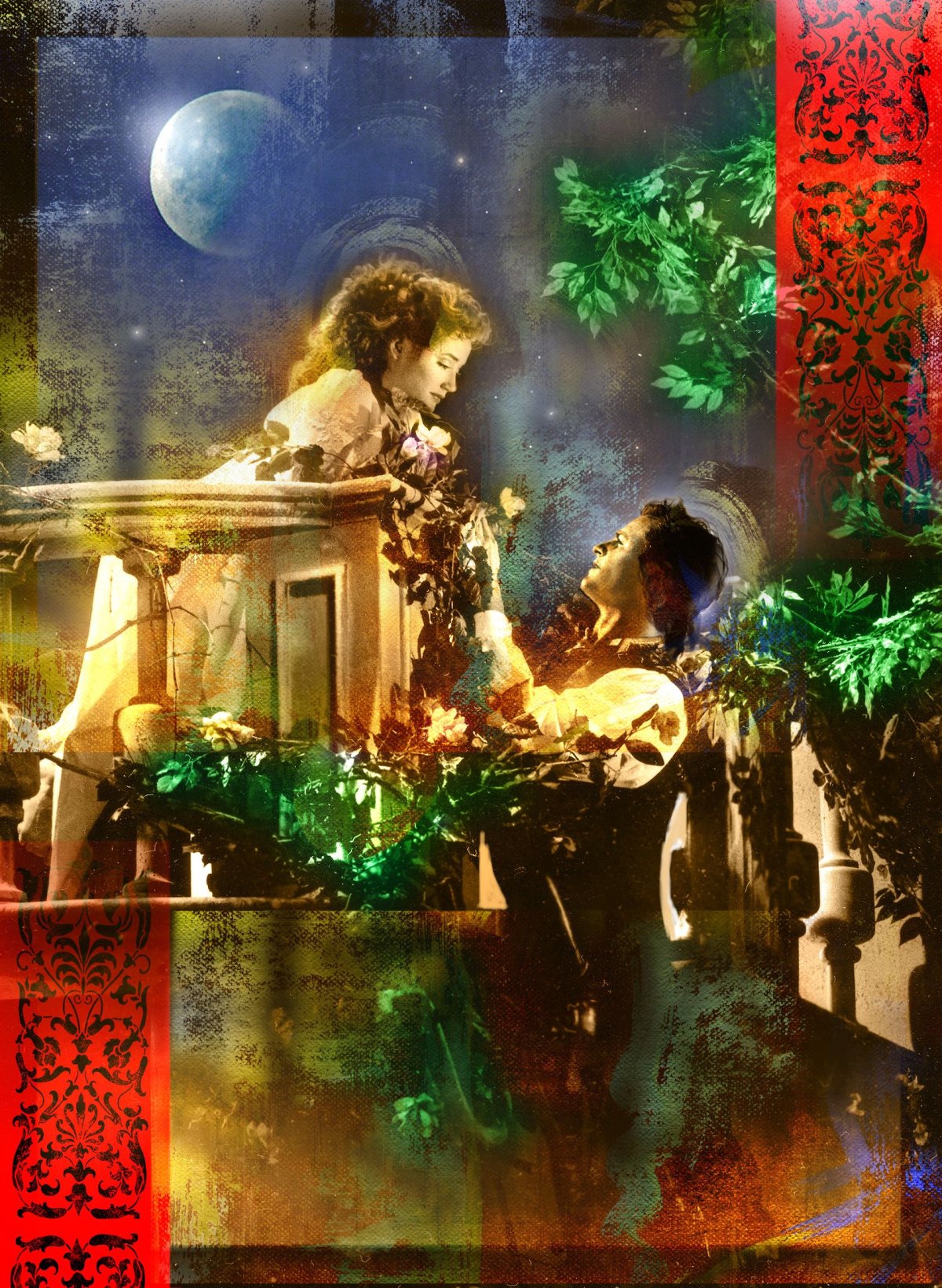 Ромео и Джульетта арт на балконе