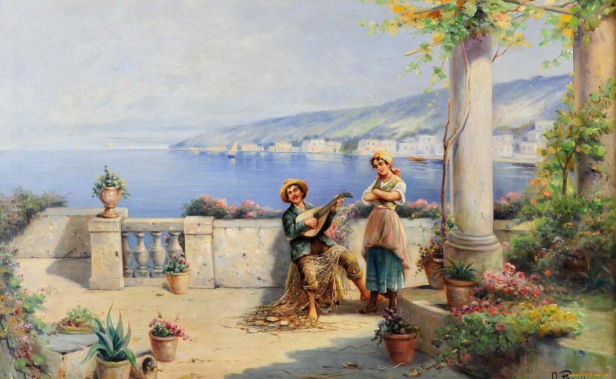 Картины художников ф.Шуберт Серенада