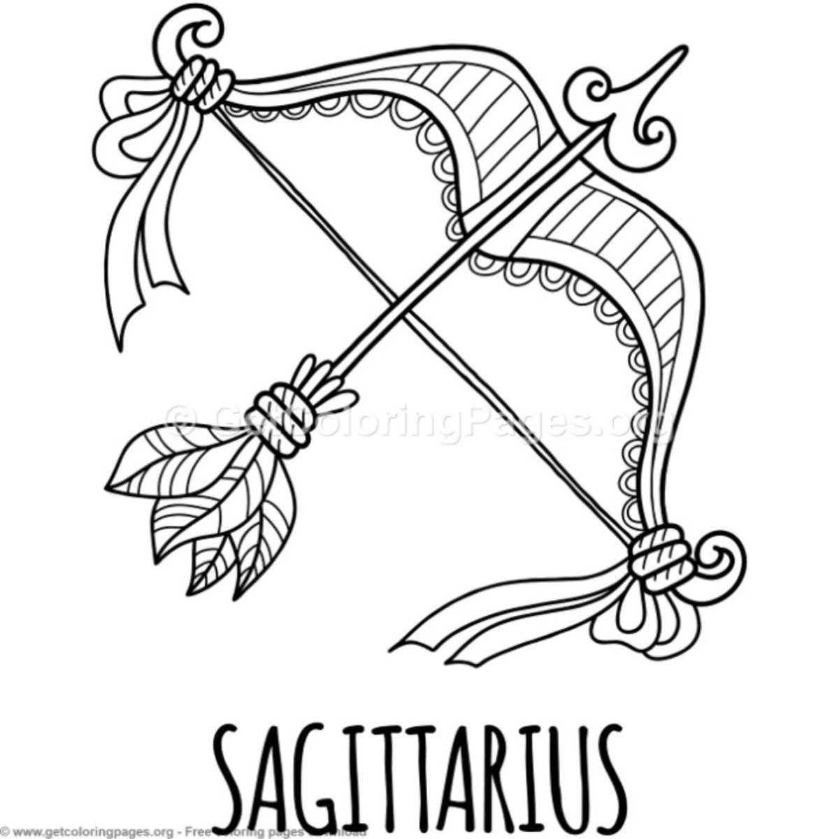 Стрелец тату эскиз