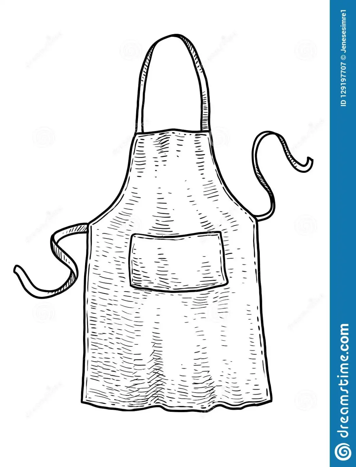 Цельнокроеный фартук для девочек