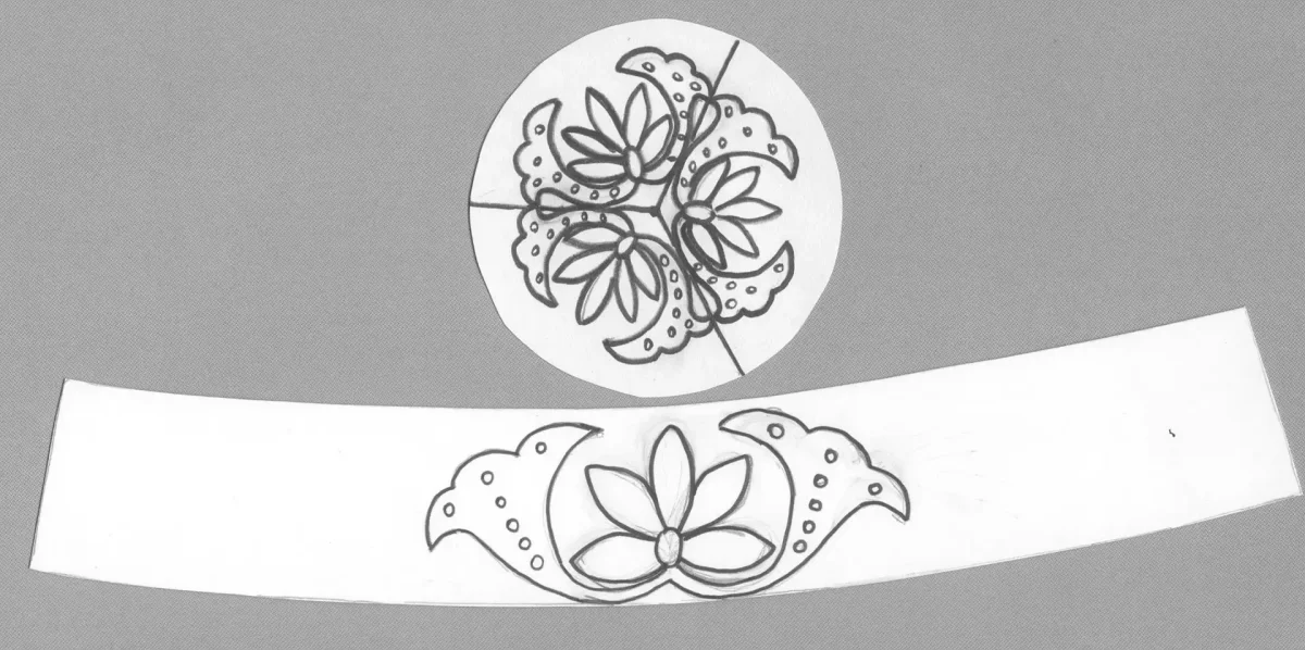 Силуэт фартука для рисования