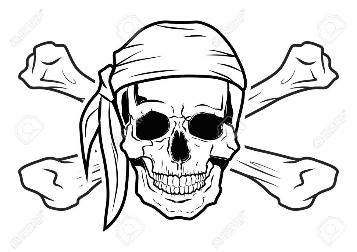 Пиратский корабль раскраска