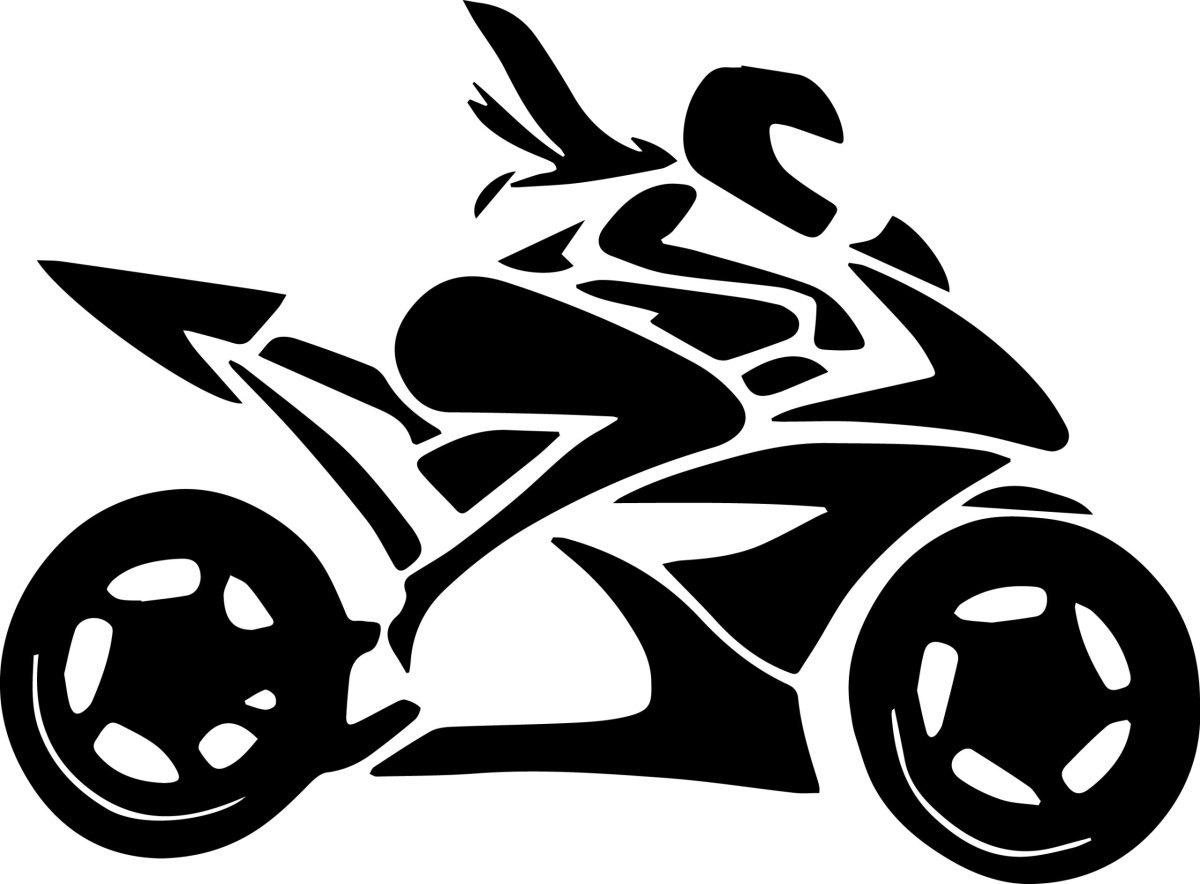 Трафарет мотоцикла