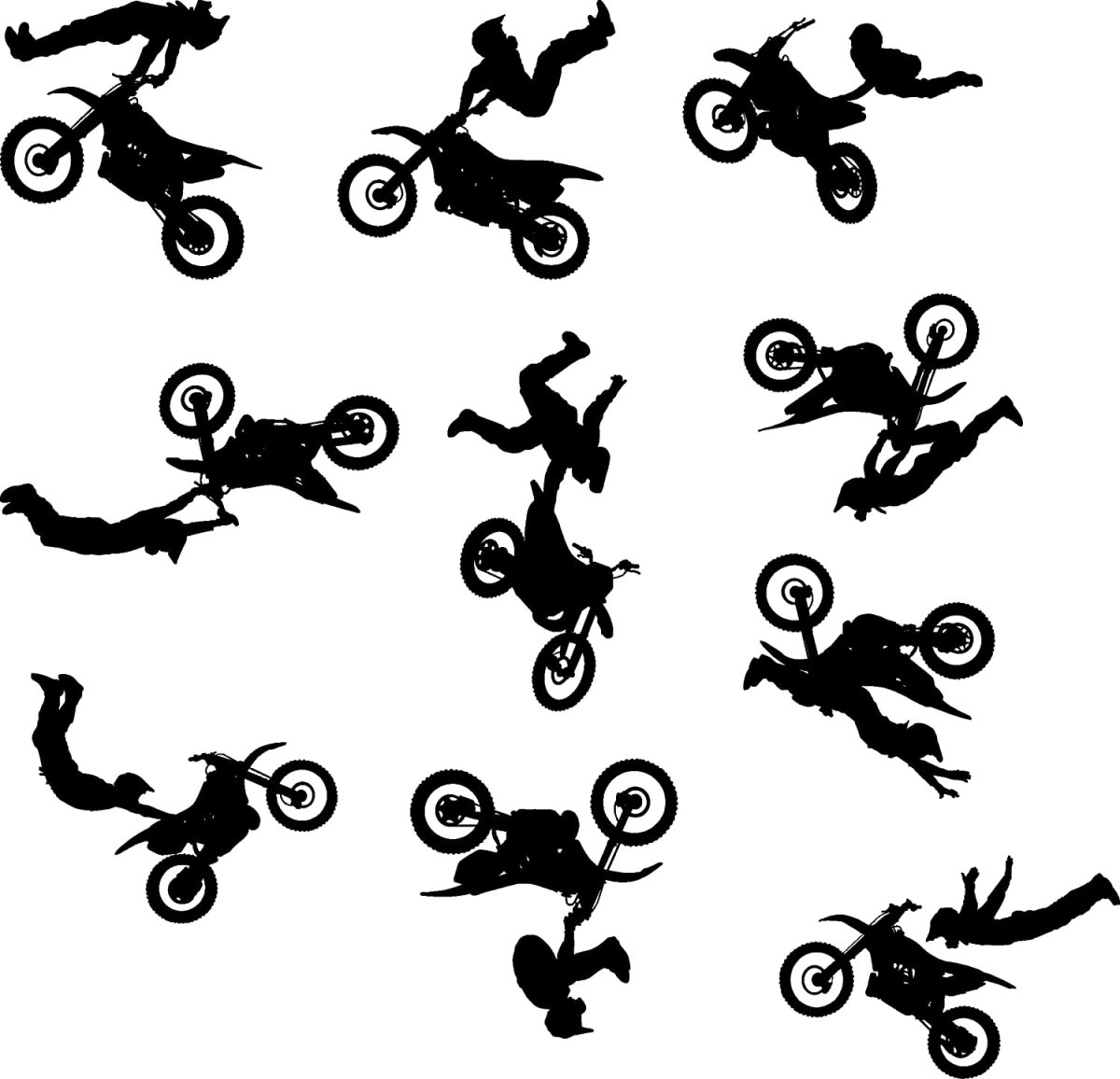 Трафарет мотоцикла