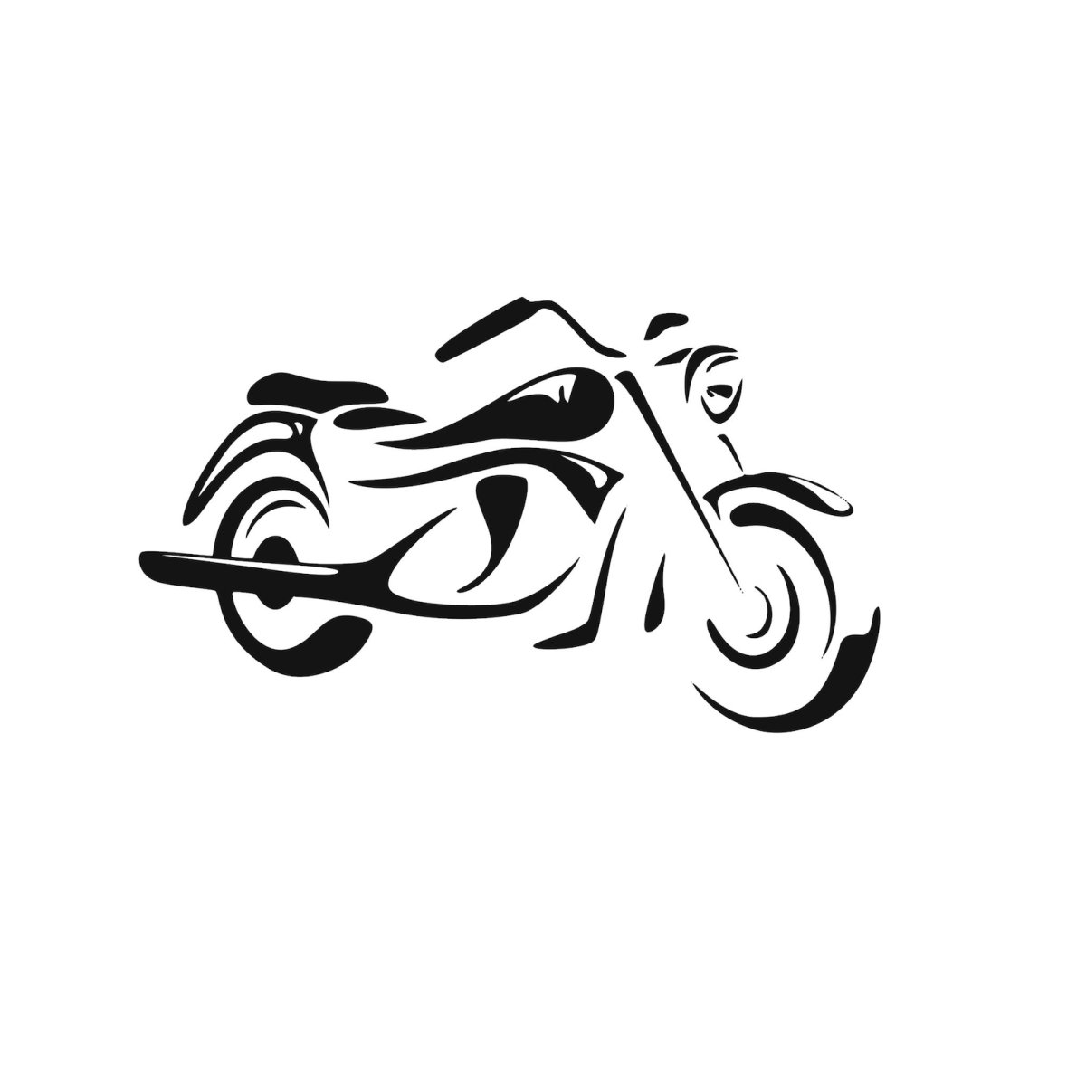 Трафарет мотоцикла