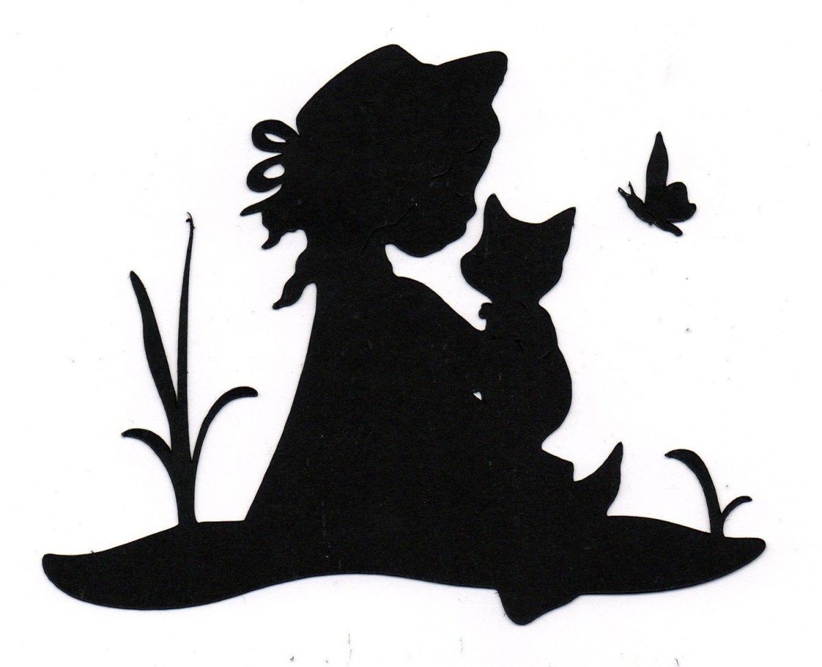 Силуэтная аппликация для детей