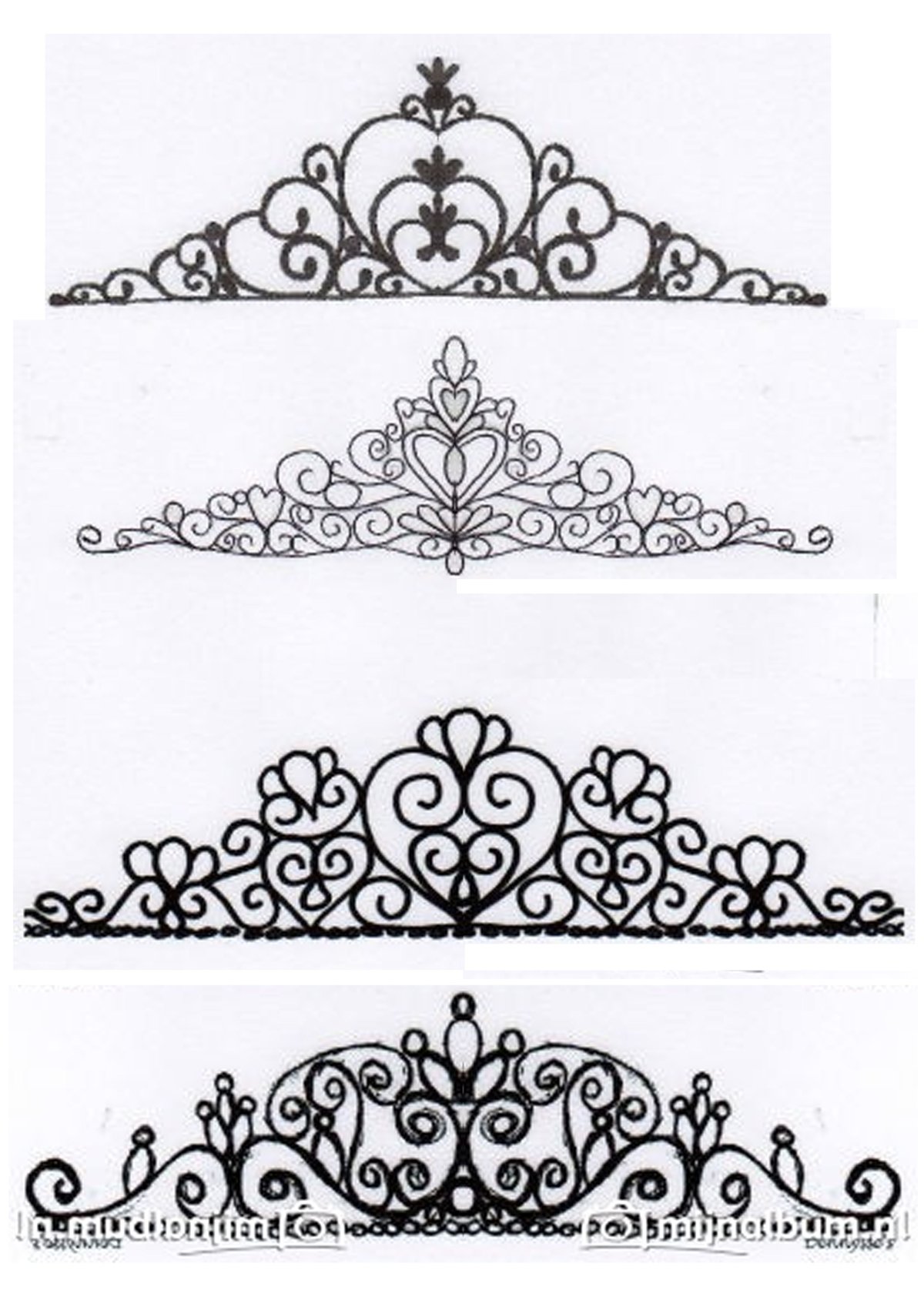 Трафарет короны для айсинга