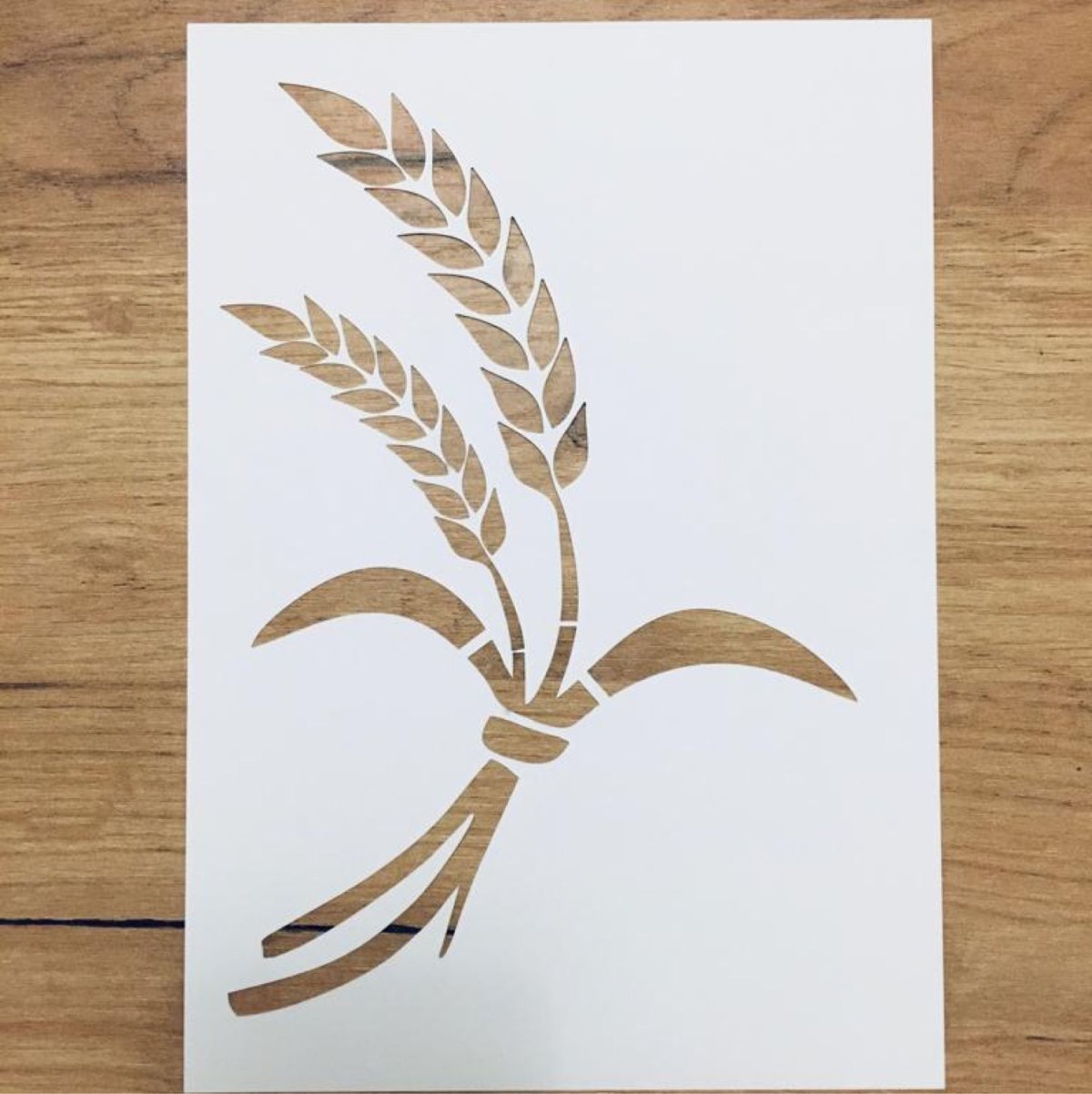 Трафарет колосок пшеницы