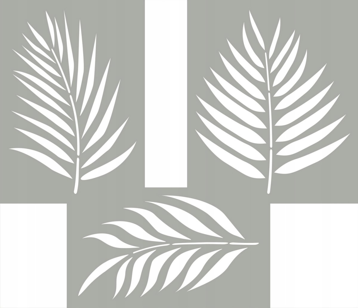 Трафарет листья для покраски