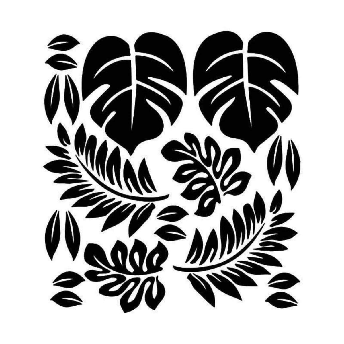 Трафарет для рамки с узором