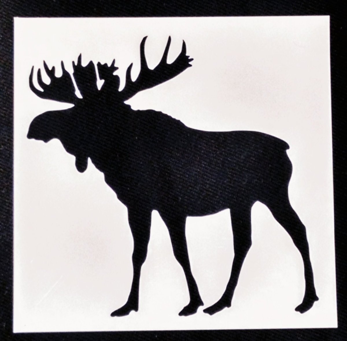 Трафарет лося для ткани