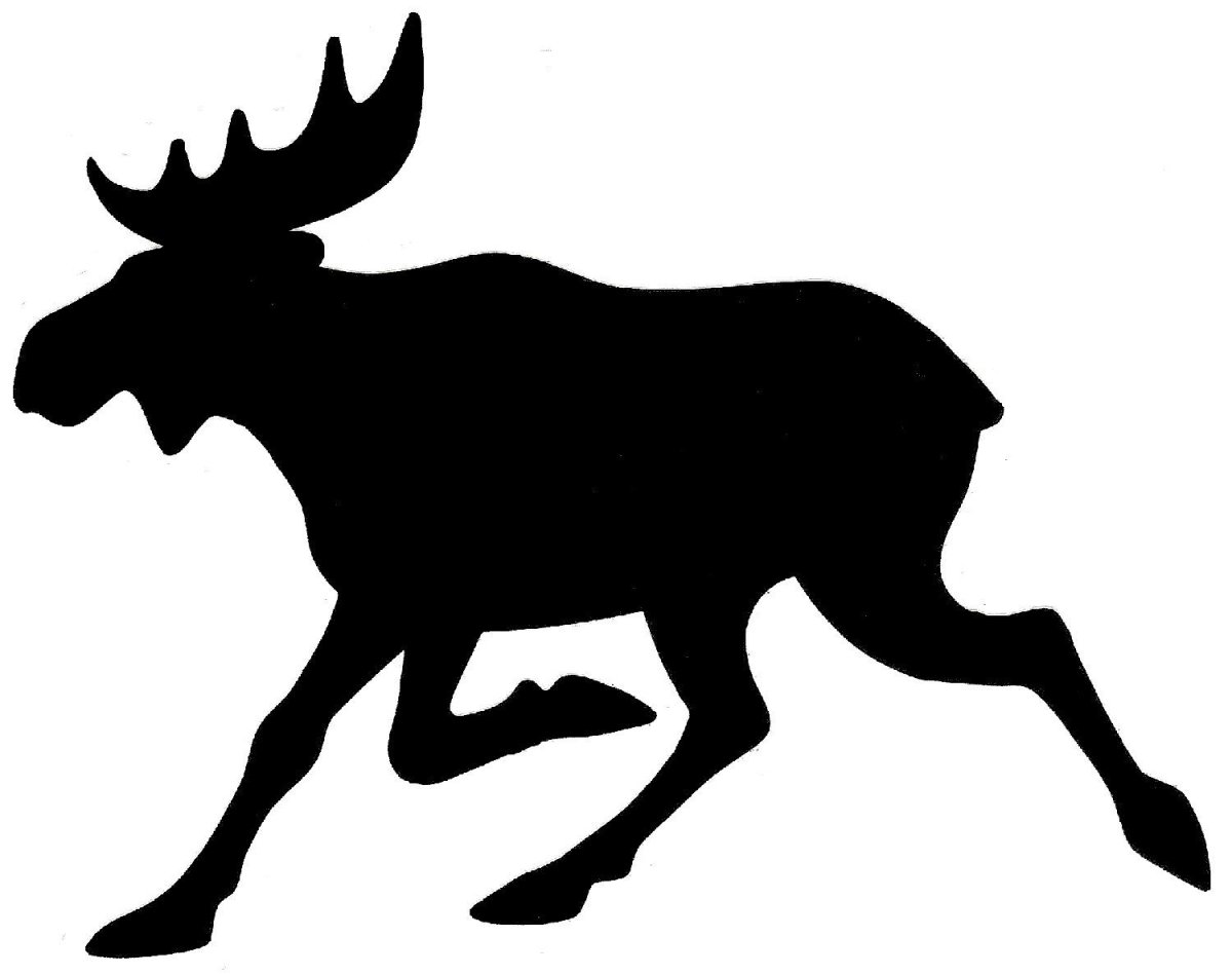 Лось силуэт
