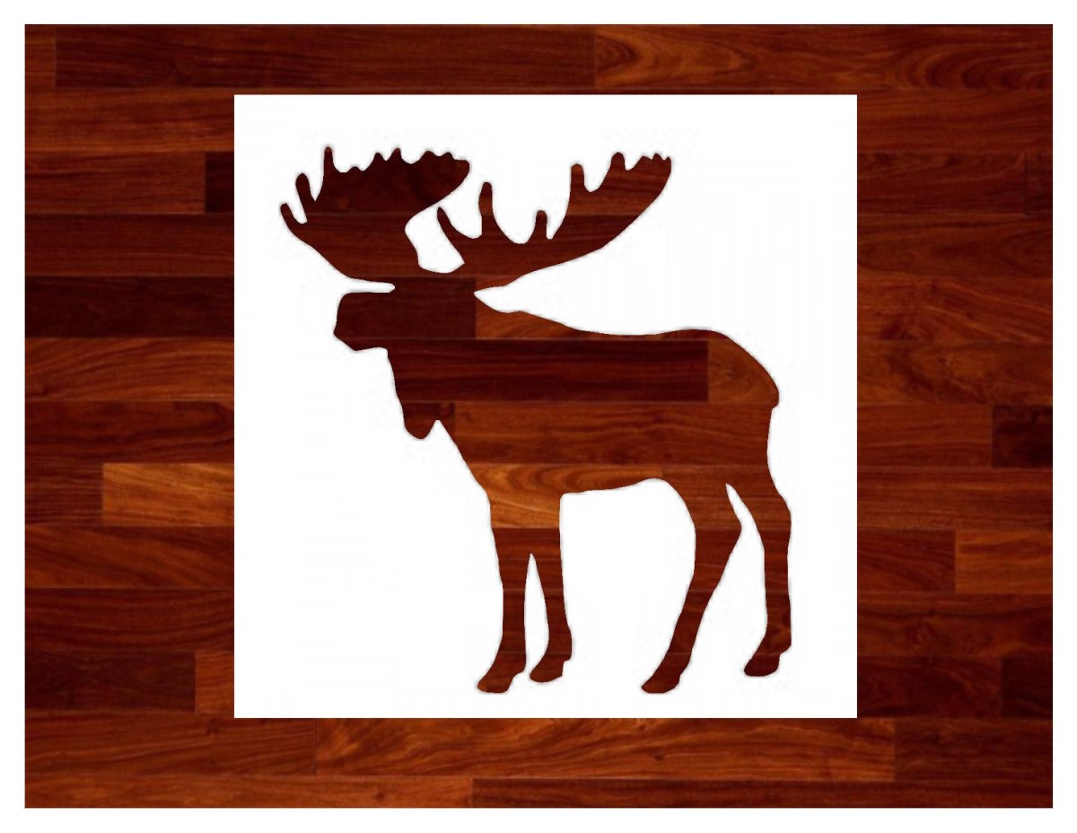 Силуэт головы лося