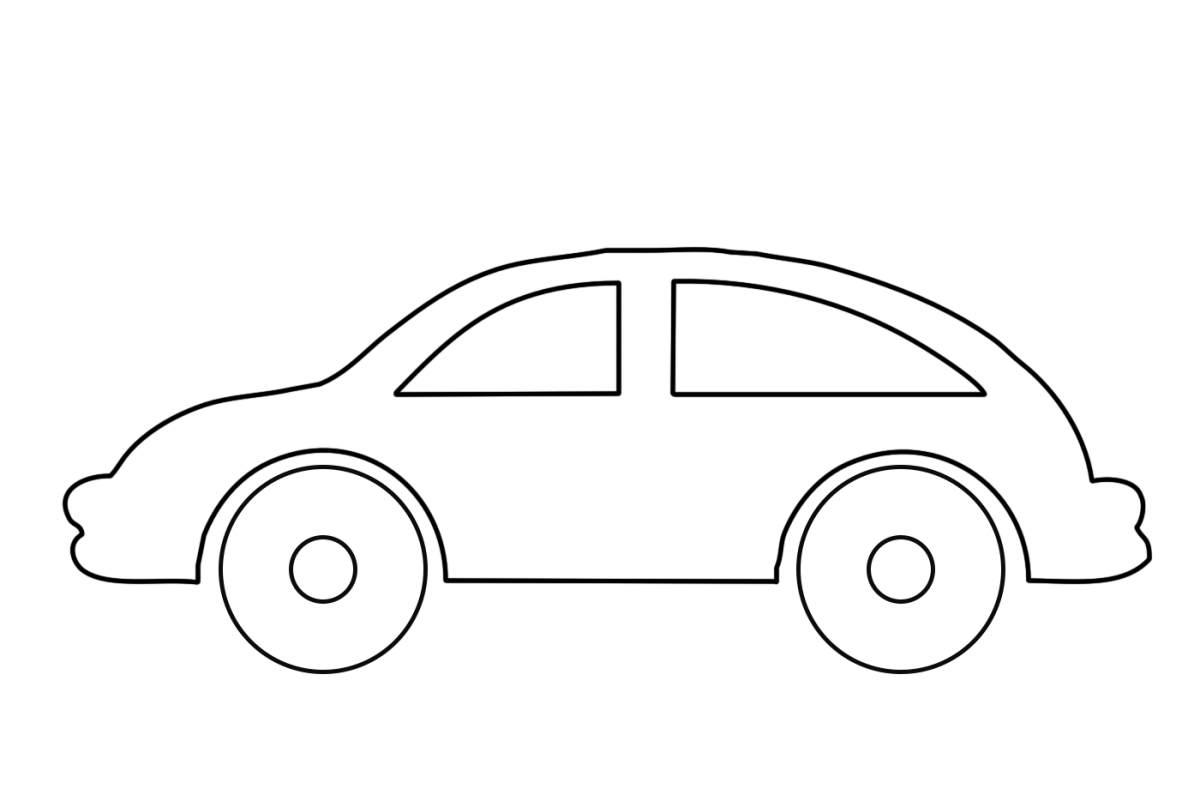 Грузовик трафарет для пряника