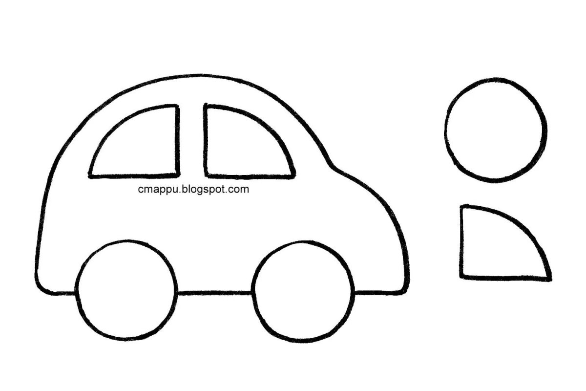 Трафарет "машины"