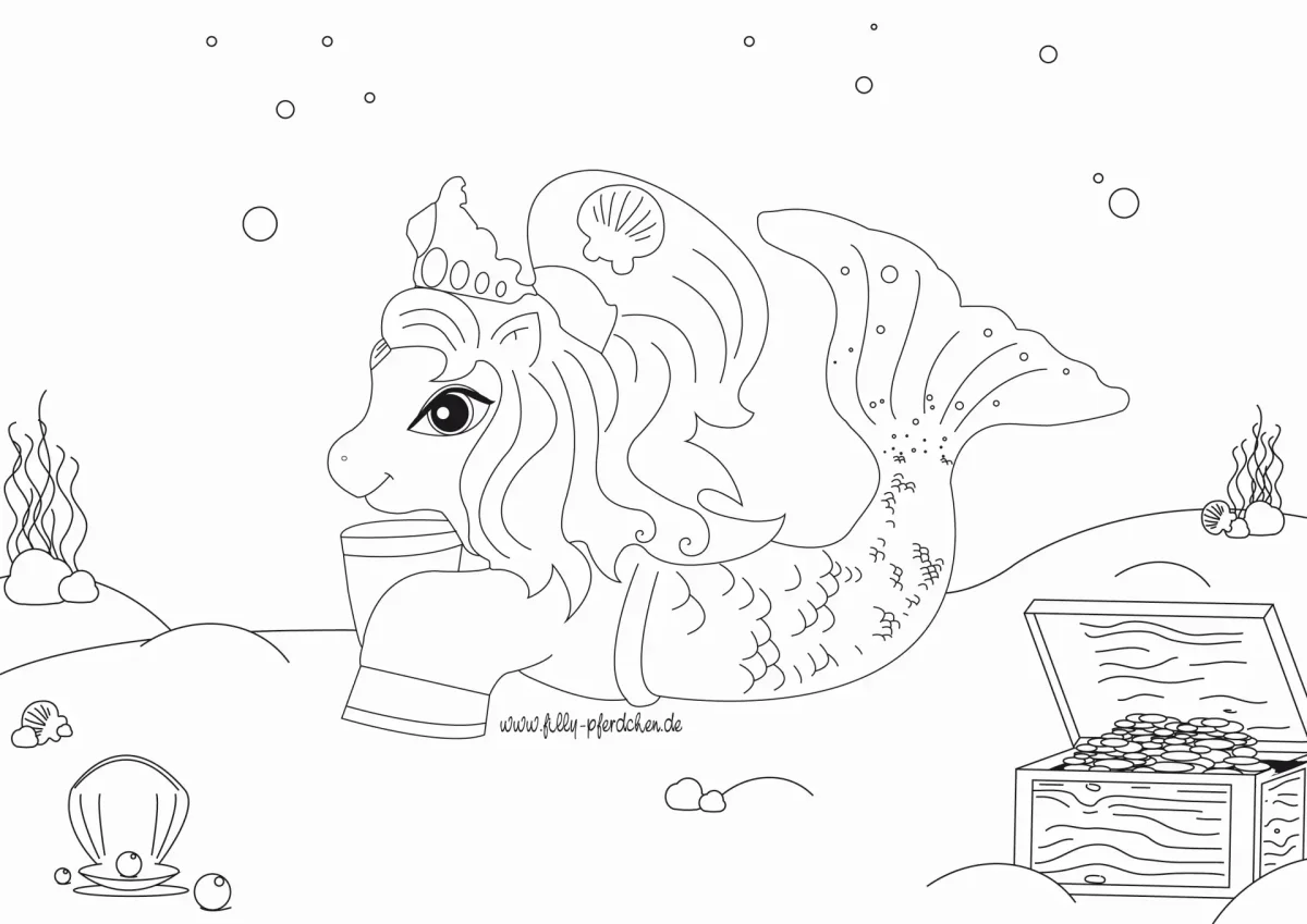 Раскраска Единорог Филли