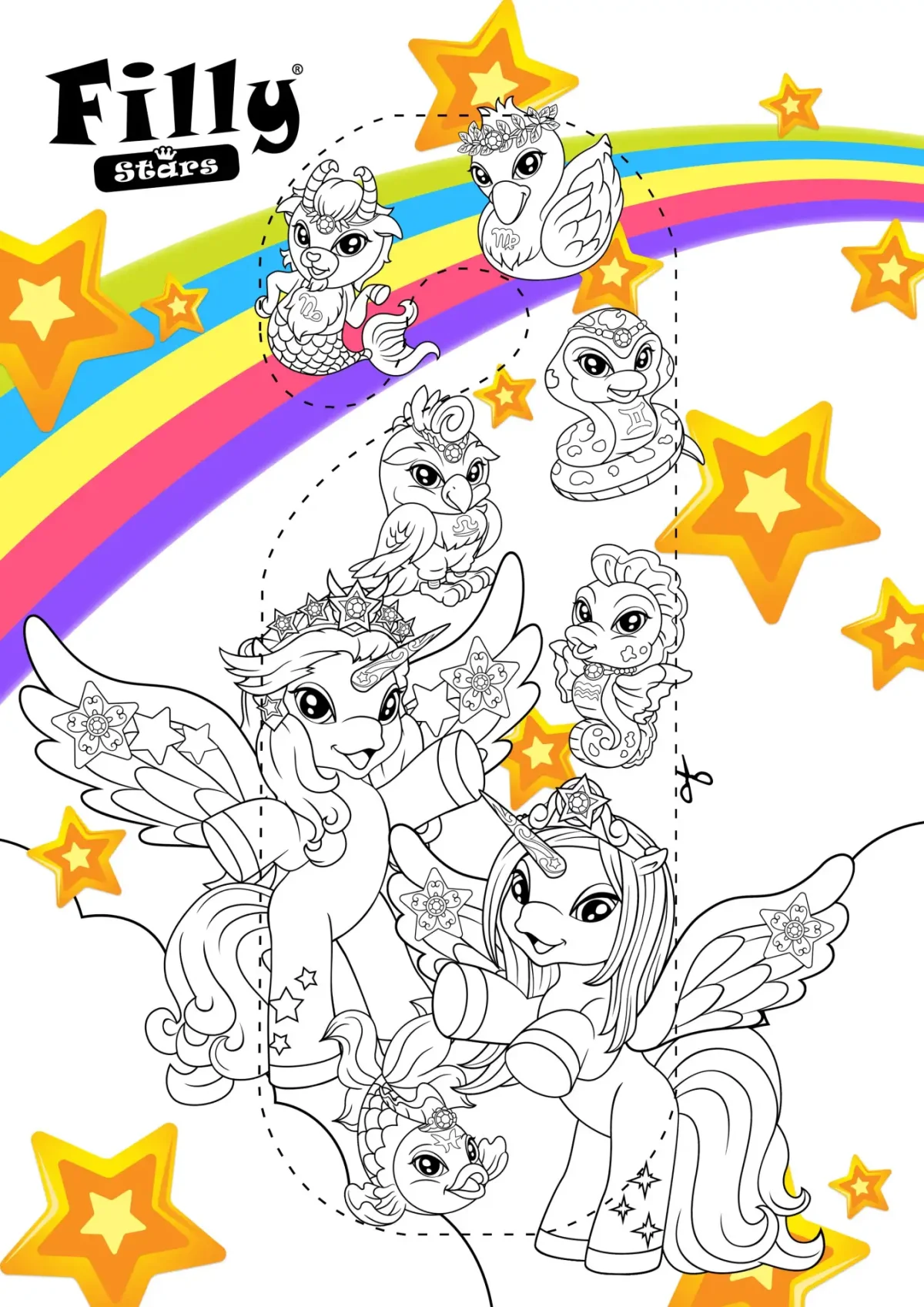 Раскраска лошадки Филли