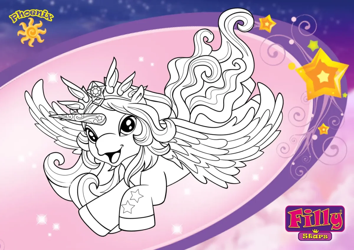 Разукрашка морской конек