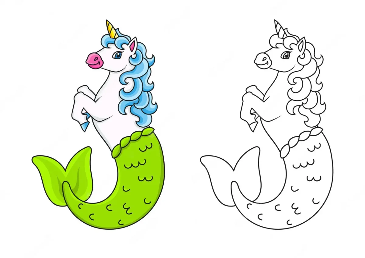 Раскраска Единорог Филли