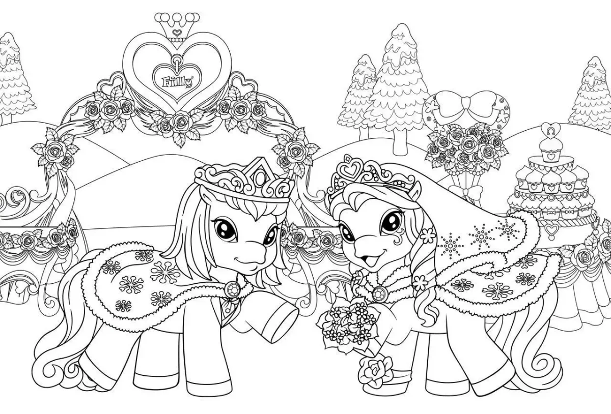 Раскраски принцессы Диснея Ариэль