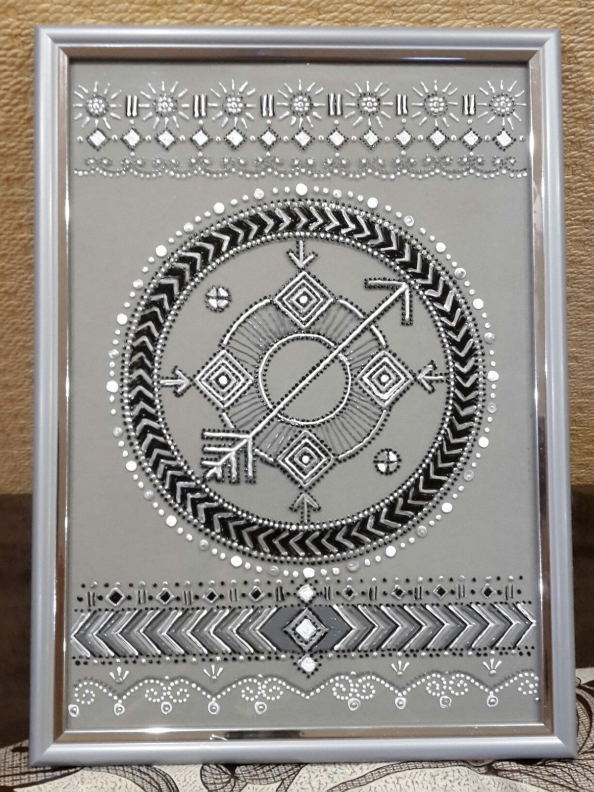 Якутский узор круглый