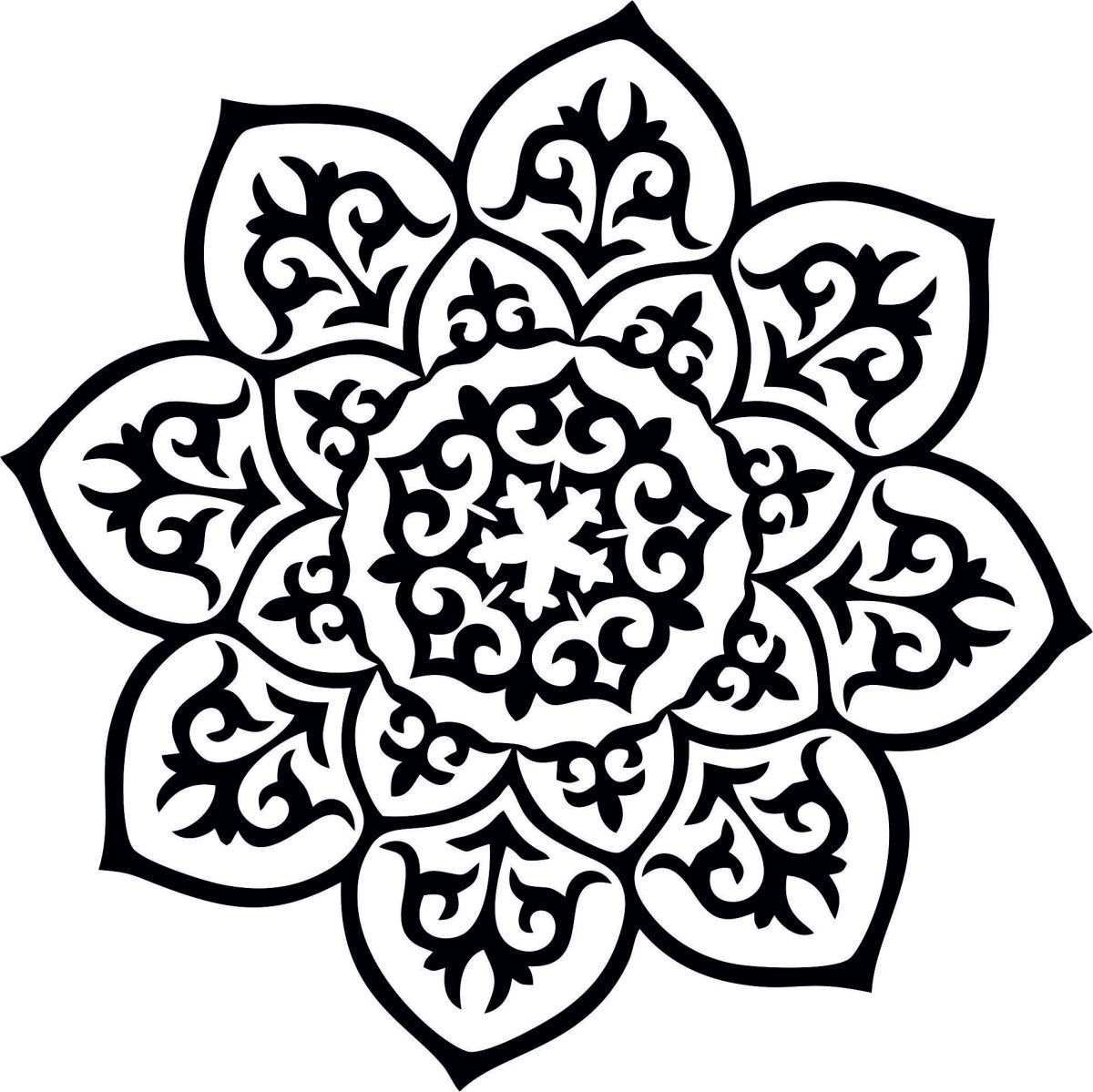 Узоры якутские трафарет