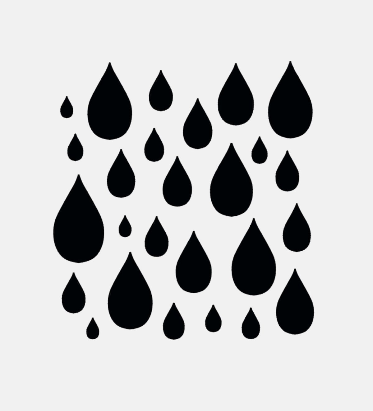 Выкройка капельки воды