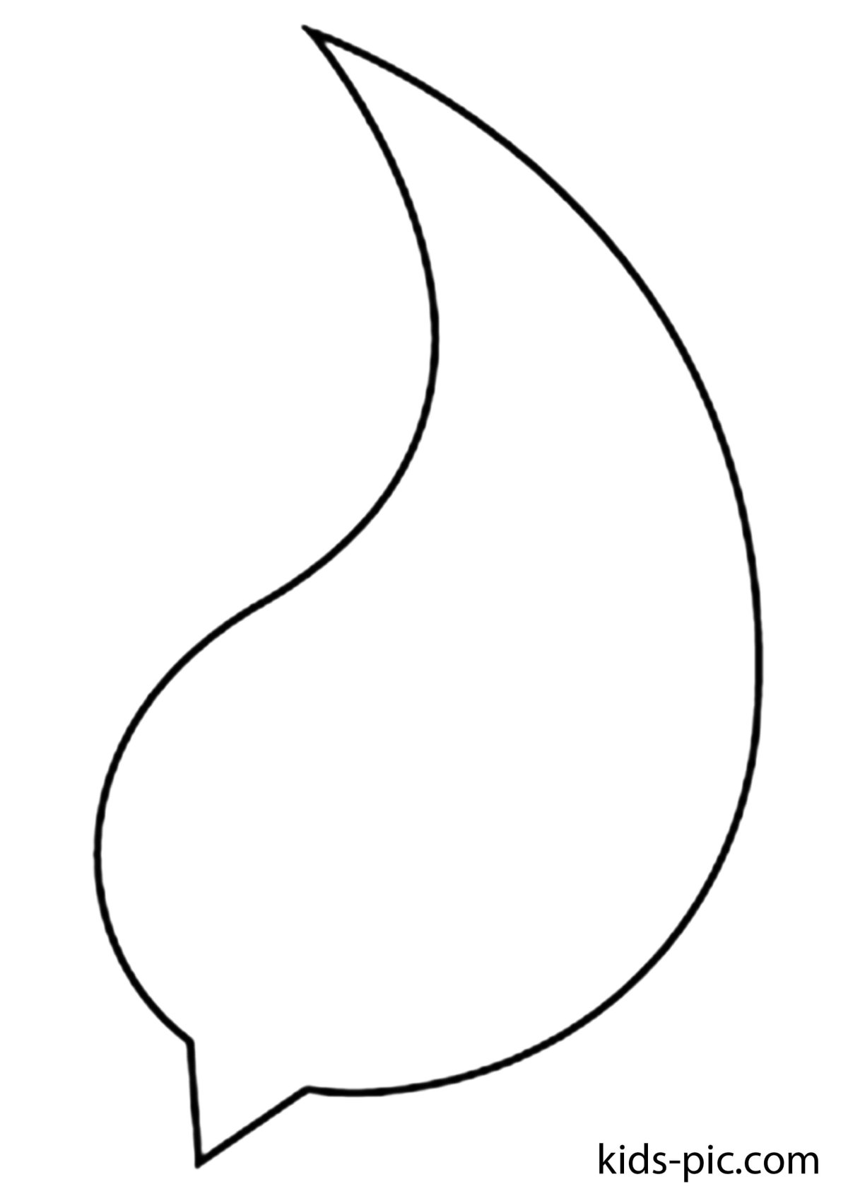 Желтый овал капля