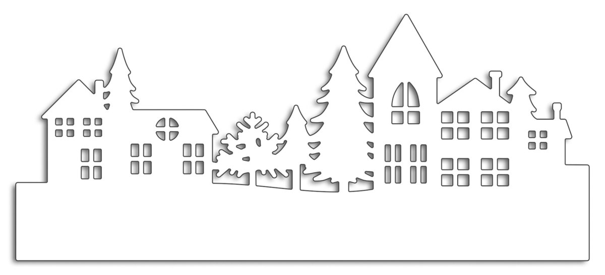 Трафареты на окна новогодние