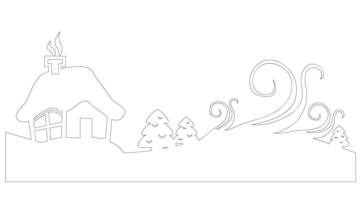 Очертание елки