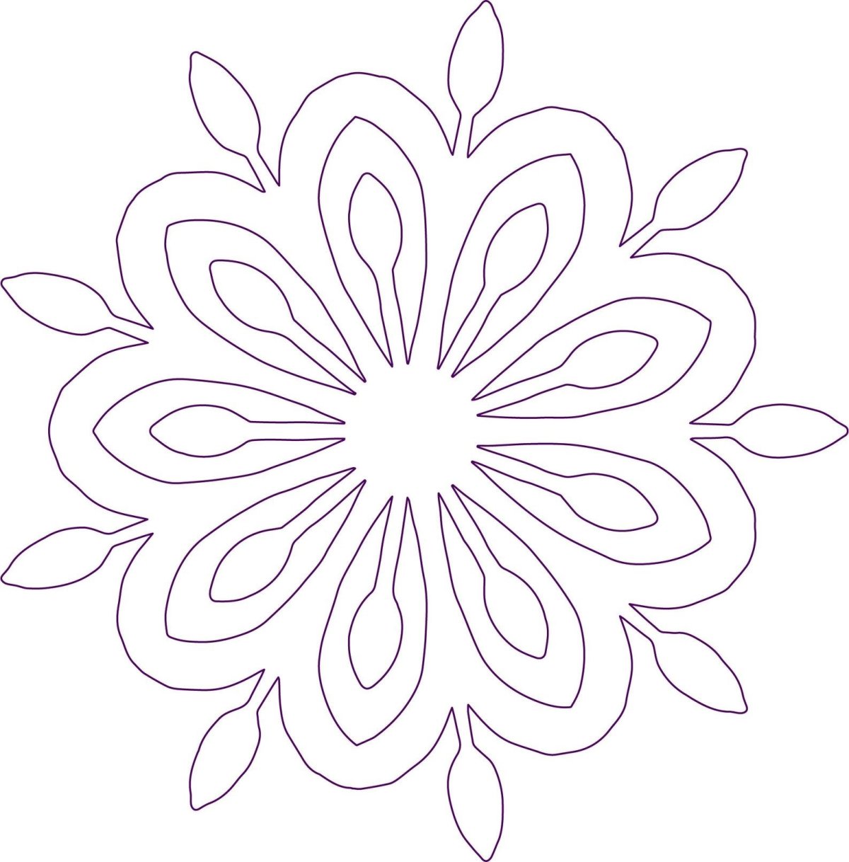 Трафареты цветов для вырезания из бумаги