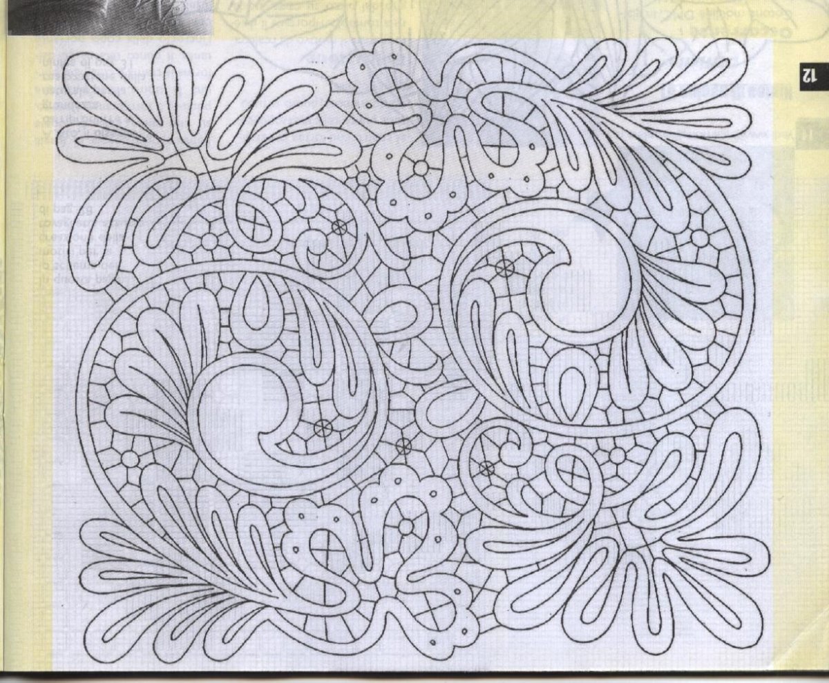 Вологодские узоры сколок