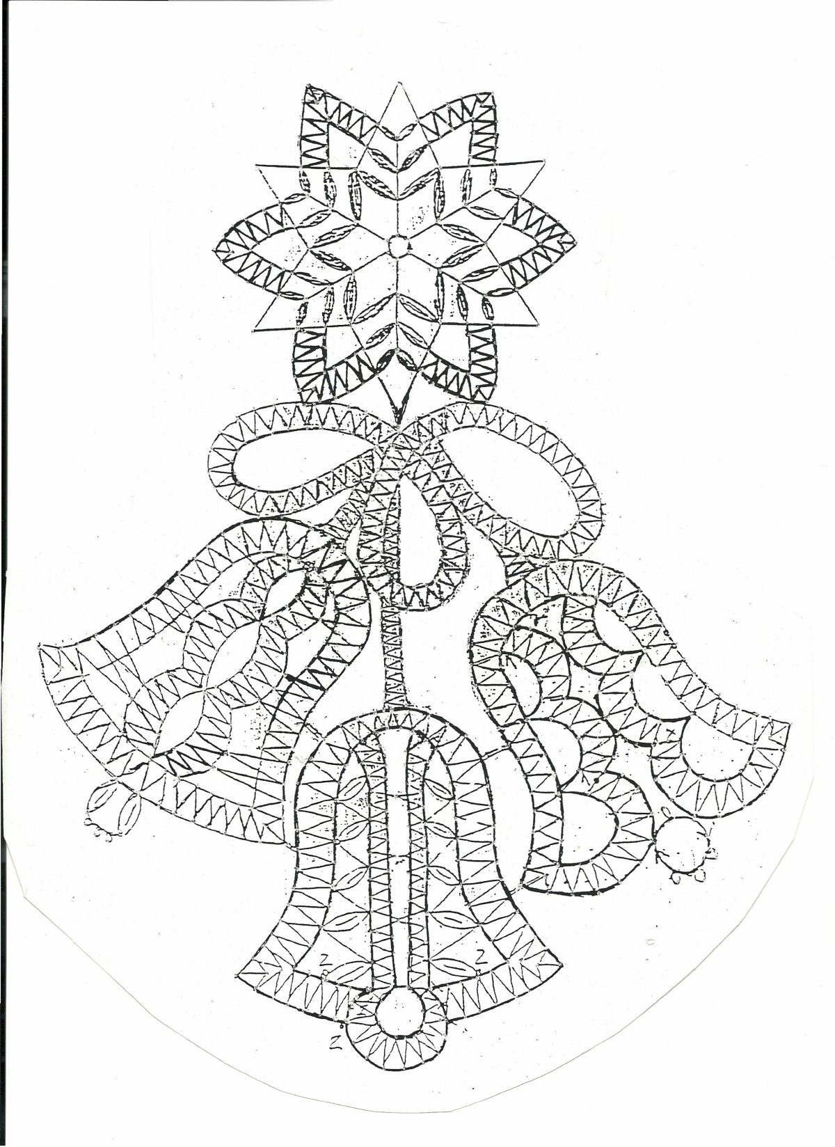 Вологодское кружево сколок